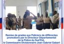 Remise de grades aux policiers de différentes promotions de la PNH